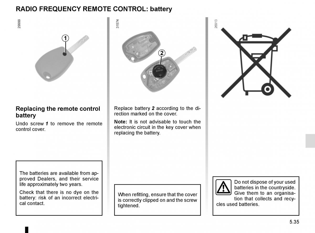 Renault Master III 3 owners manual / page 243