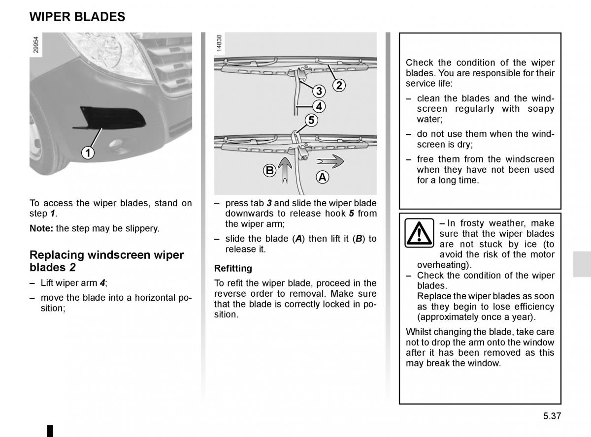 Renault Master III 3 owners manual / page 245