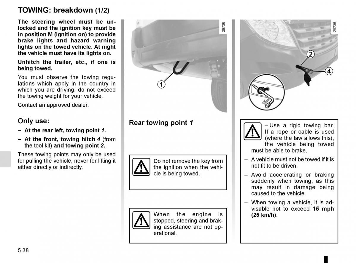 Renault Master III 3 owners manual / page 246