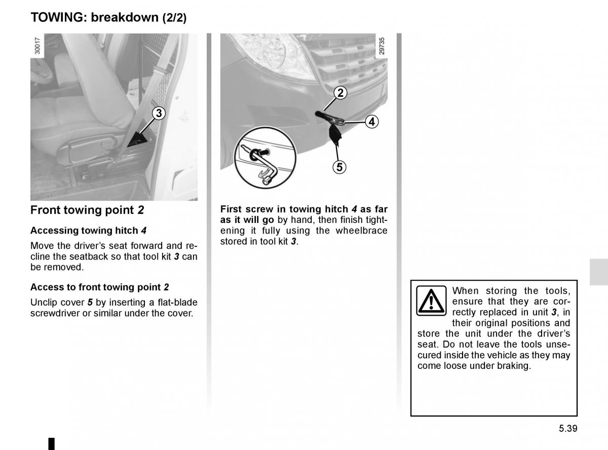 Renault Master III 3 owners manual / page 247