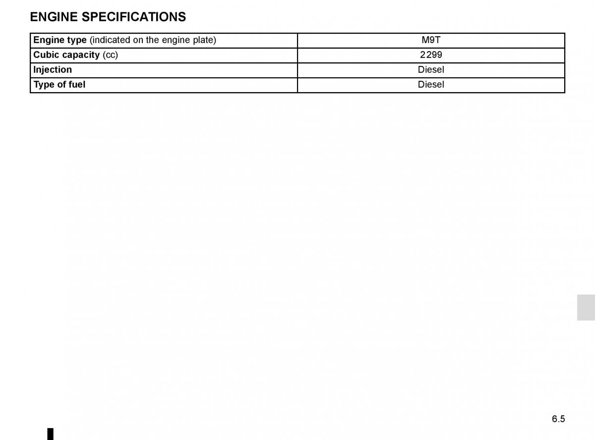 Renault Master III 3 owners manual / page 259