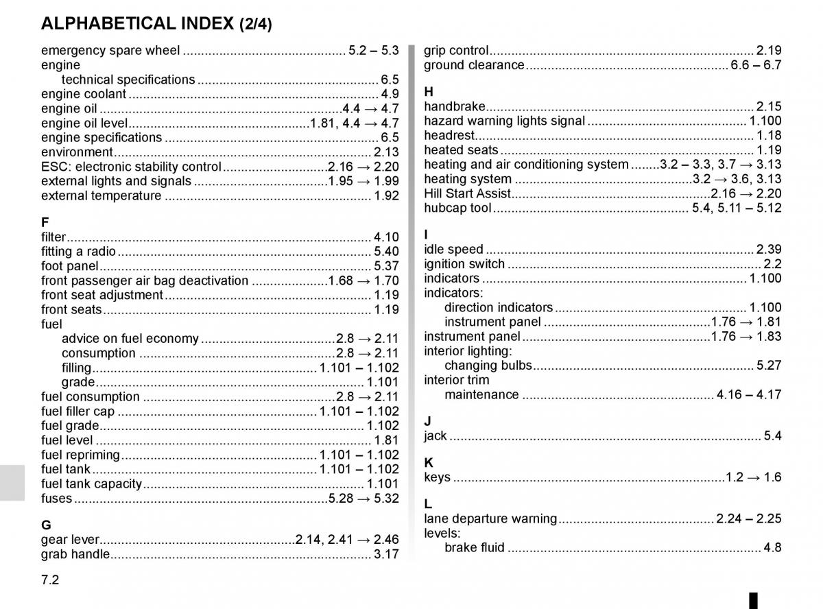 Renault Master III 3 owners manual / page 278