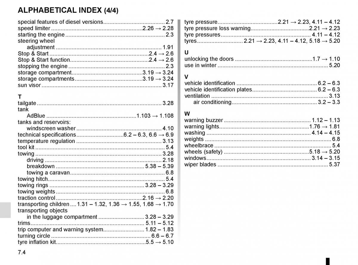 Renault Master III 3 owners manual / page 280