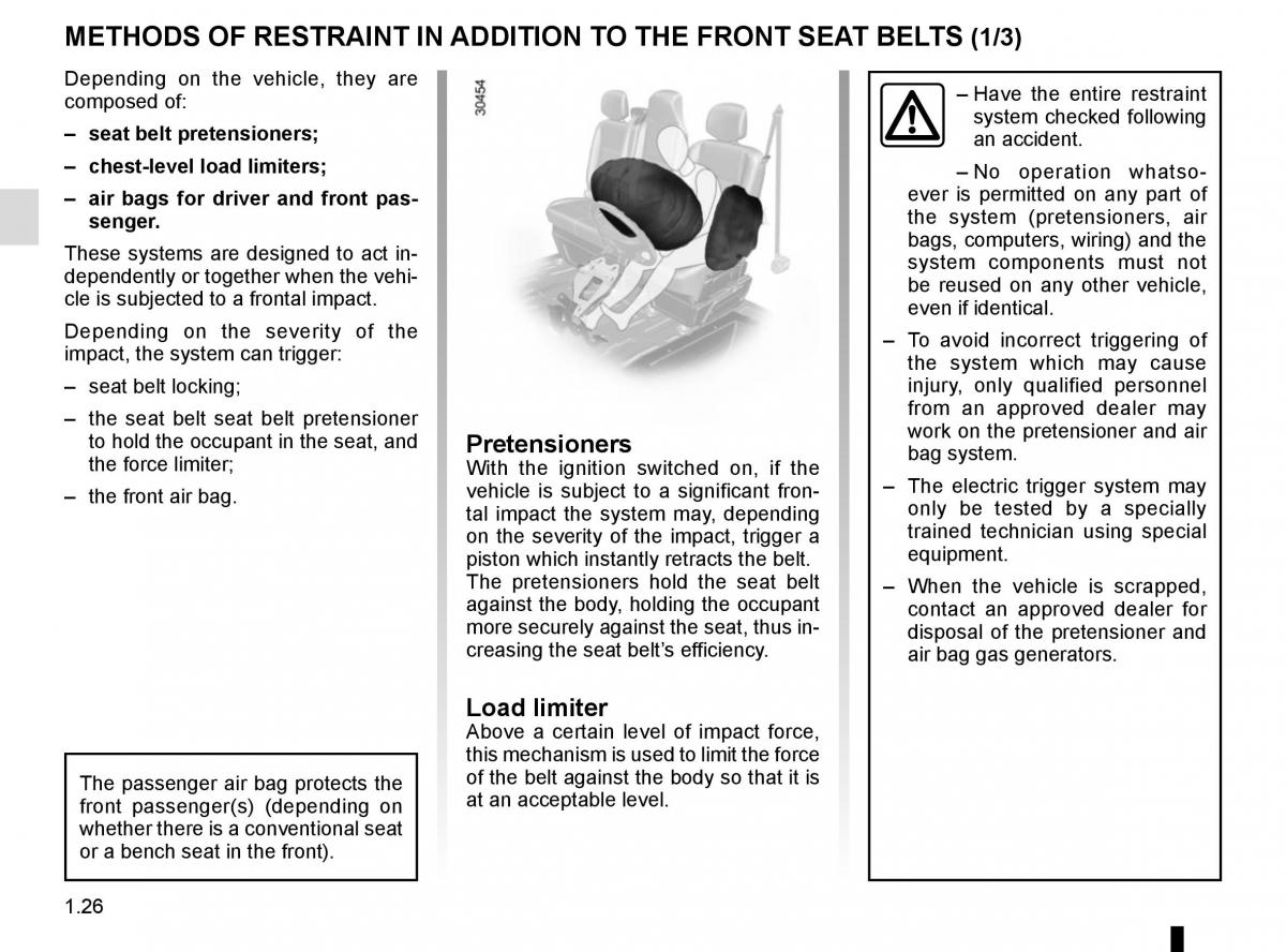 Renault Master III 3 owners manual / page 32