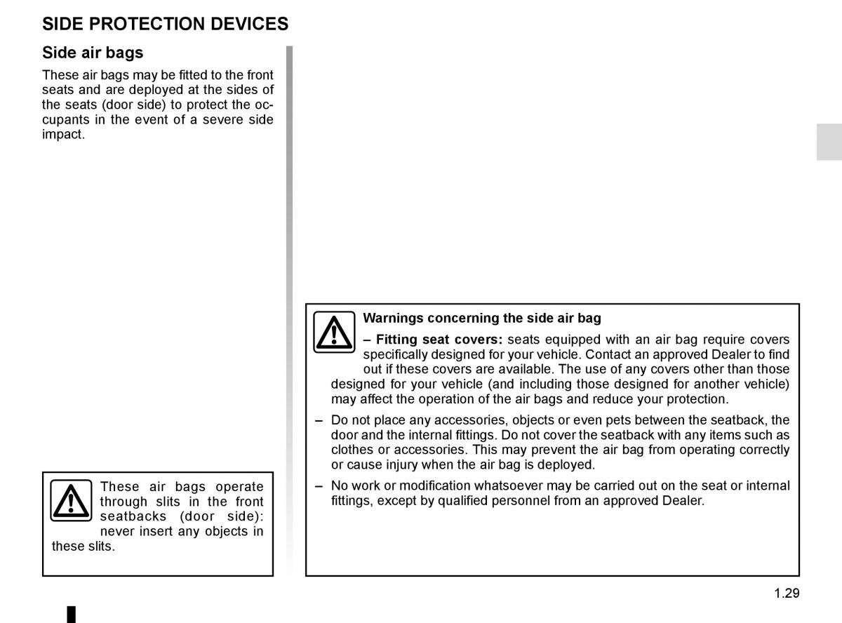 Renault Master III 3 owners manual / page 35