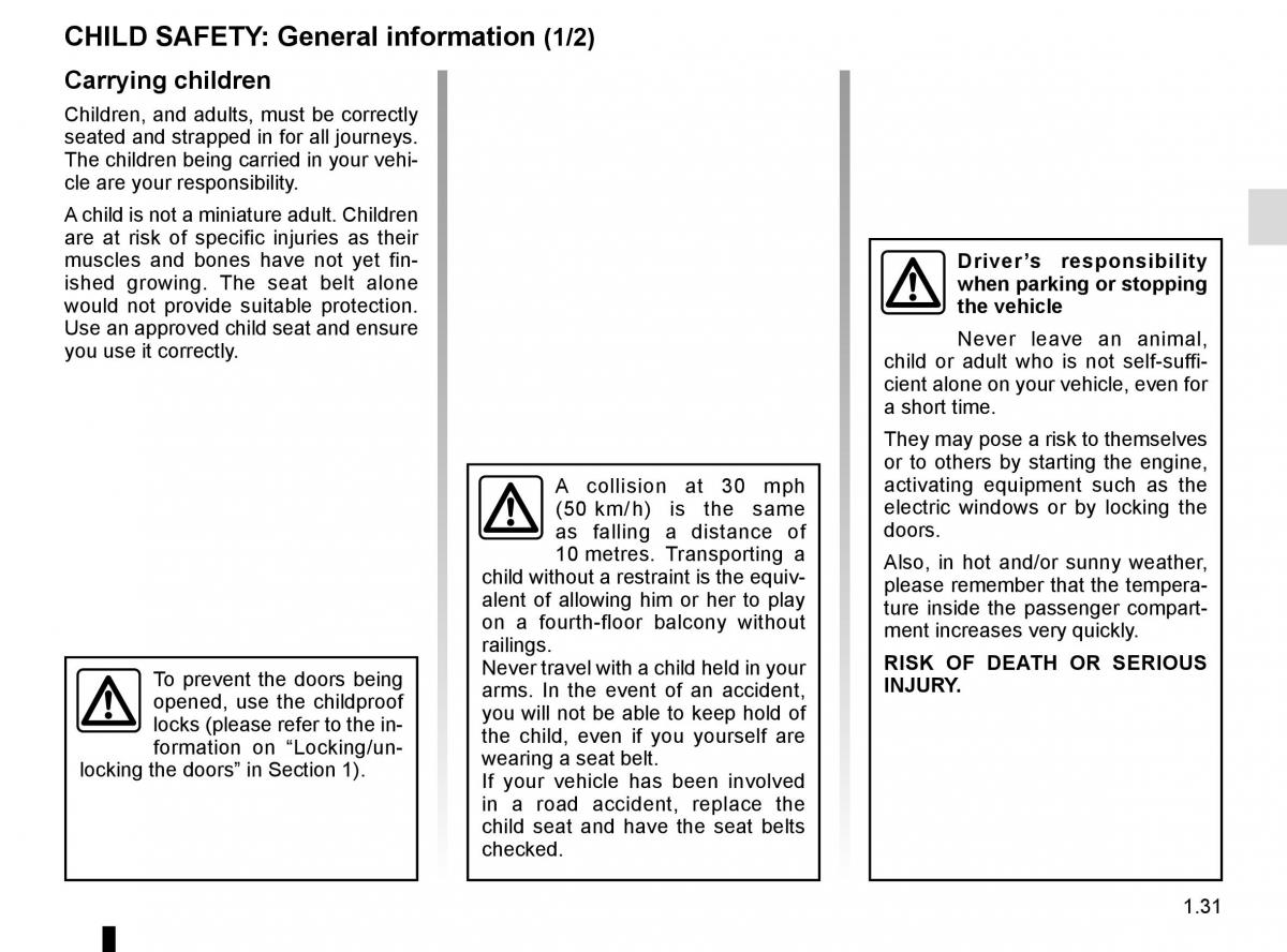 Renault Master III 3 owners manual / page 37