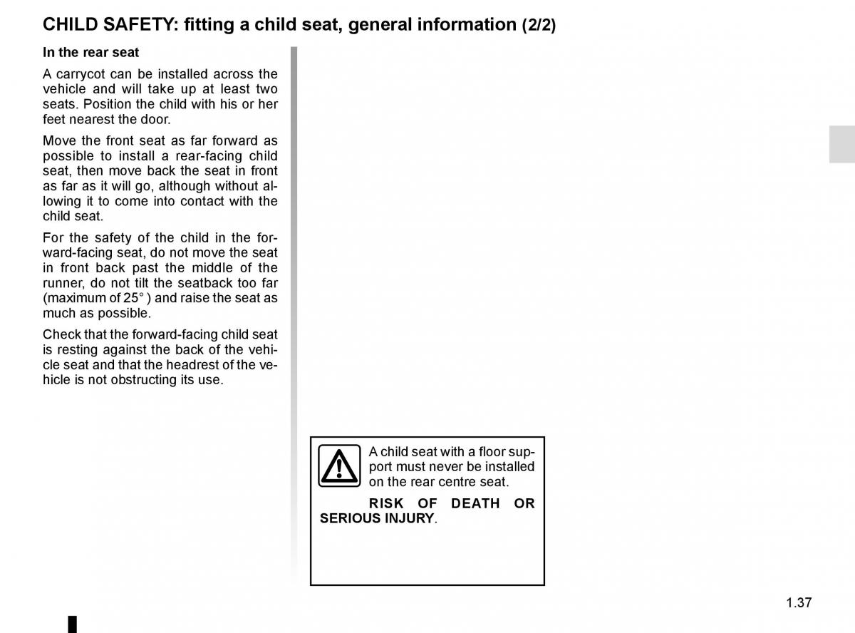 Renault Master III 3 owners manual / page 43