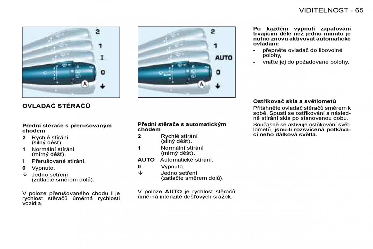 Peugeot 206 navod k obsludze / page 69