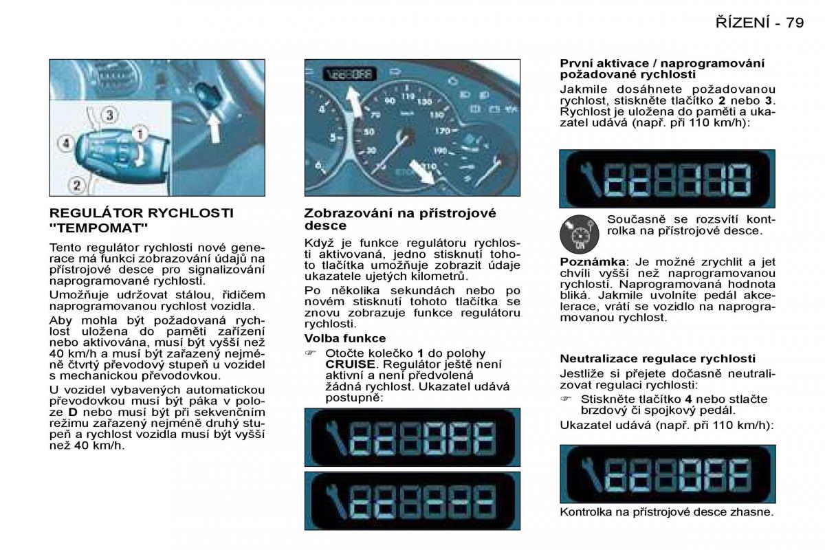 Peugeot 206 navod k obsludze / page 84