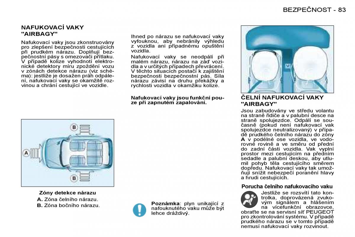 Peugeot 206 navod k obsludze / page 88