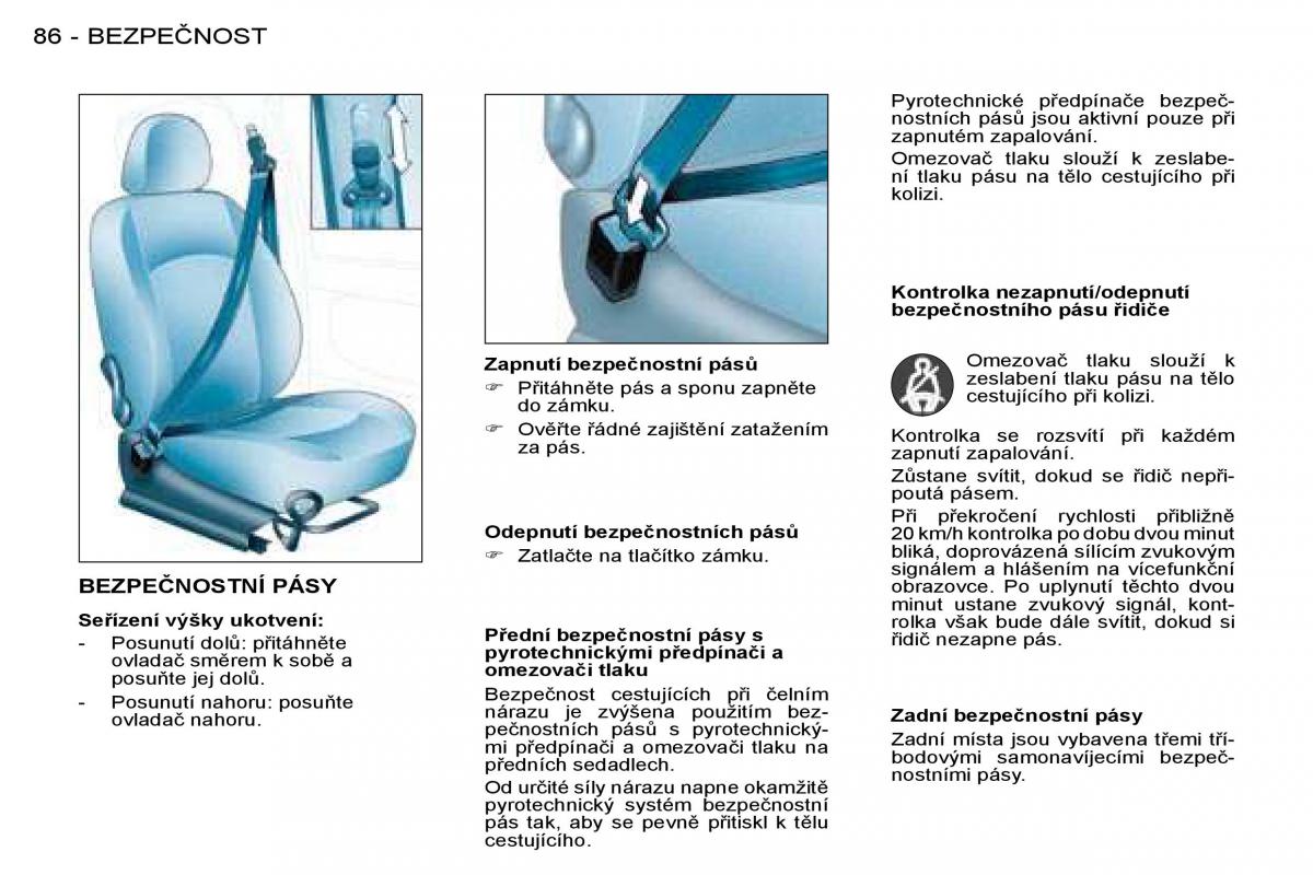 Peugeot 206 navod k obsludze / page 93