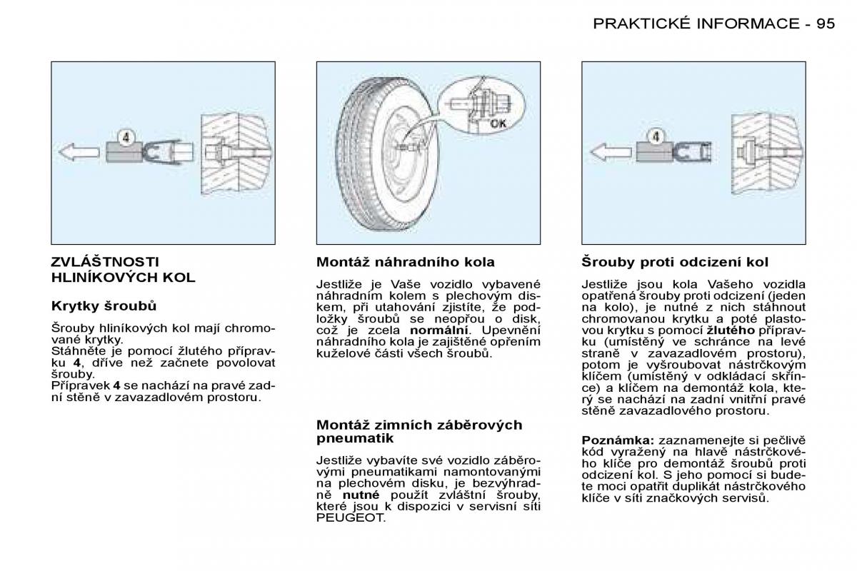 Peugeot 206 navod k obsludze / page 101