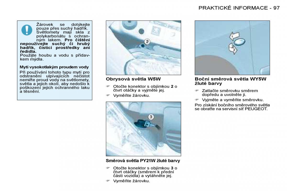 Peugeot 206 navod k obsludze / page 103