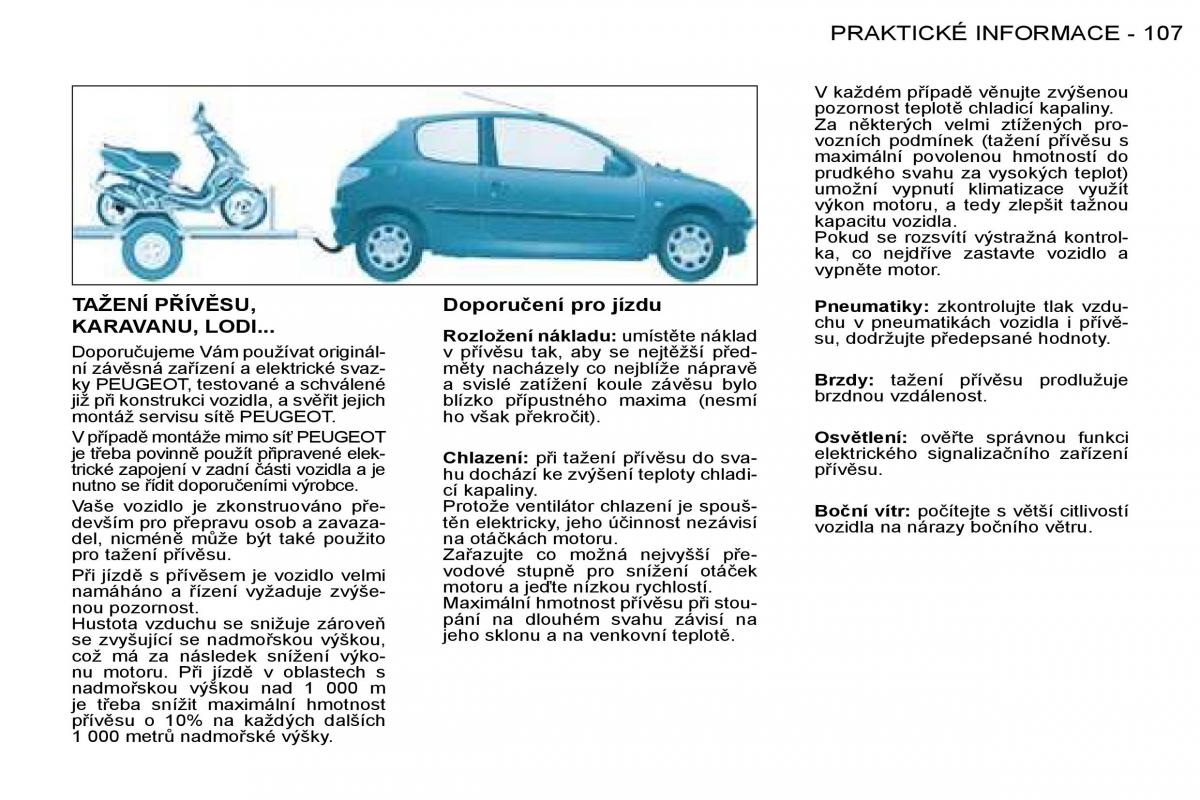 Peugeot 206 navod k obsludze / page 114