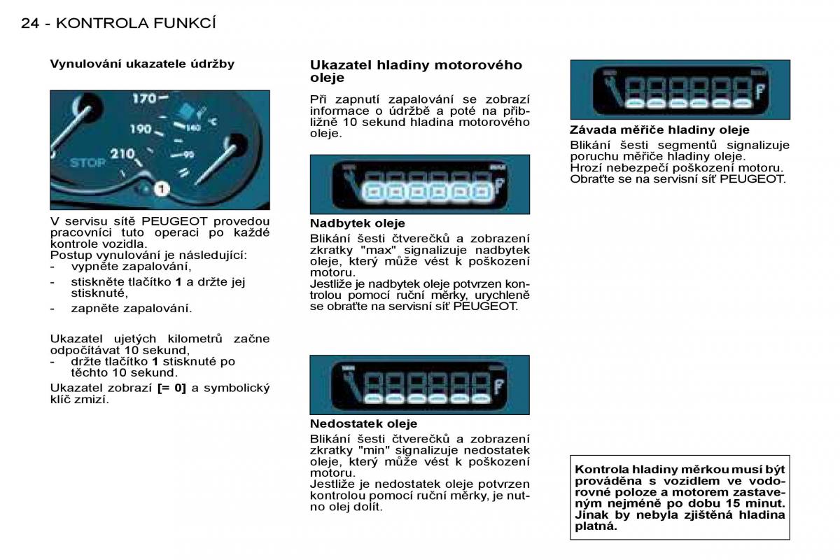 Peugeot 206 navod k obsludze / page 22