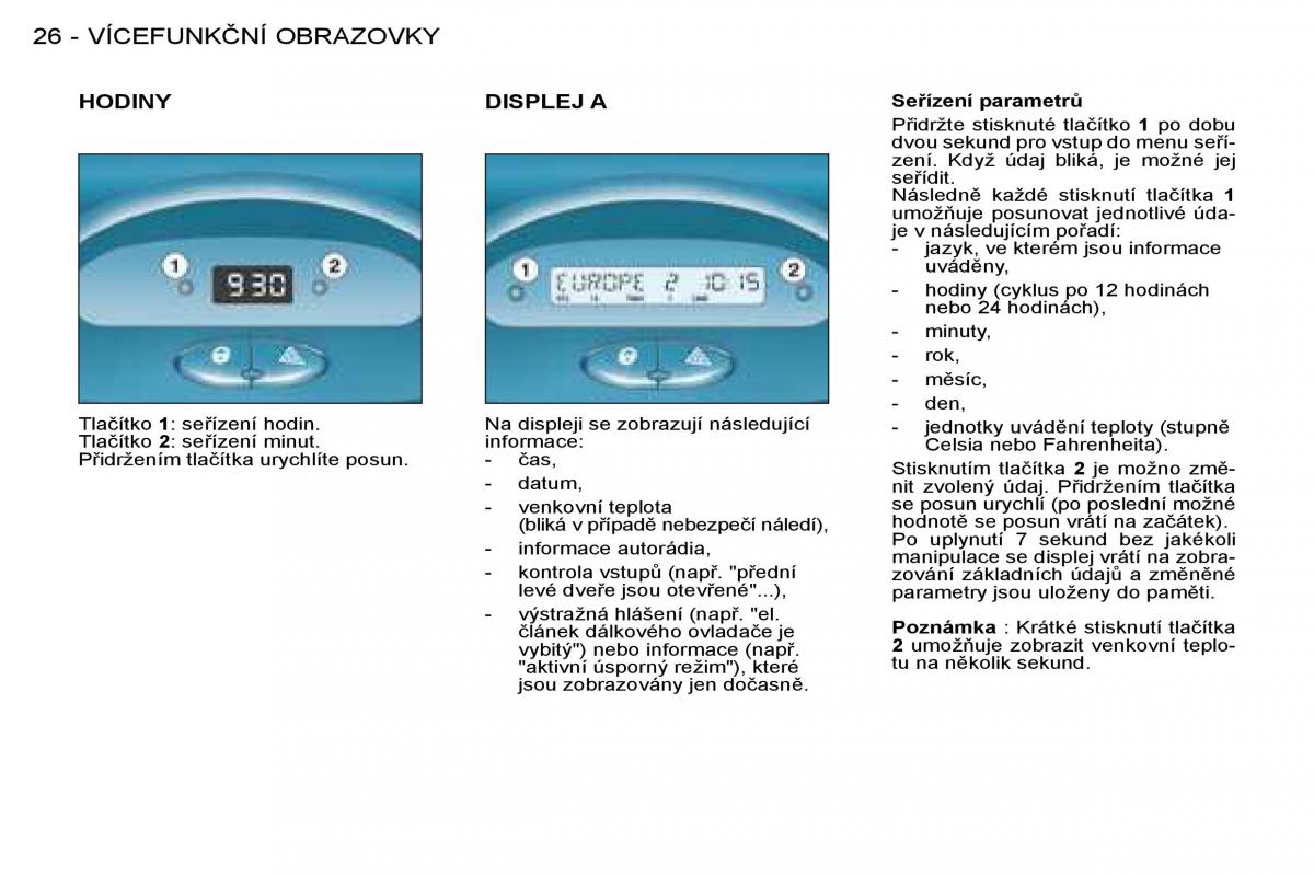 Peugeot 206 navod k obsludze / page 24