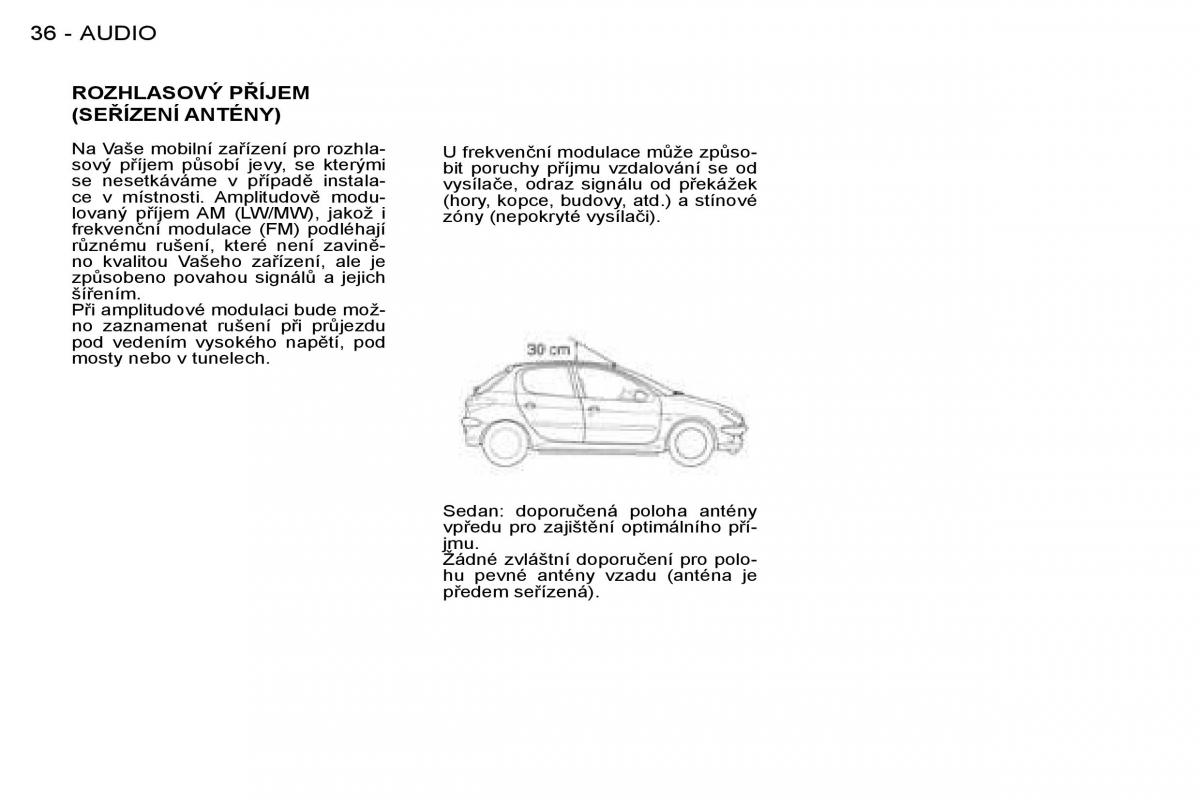 Peugeot 206 navod k obsludze / page 35