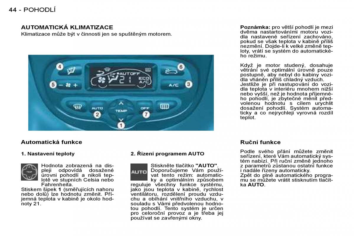 Peugeot 206 navod k obsludze / page 43