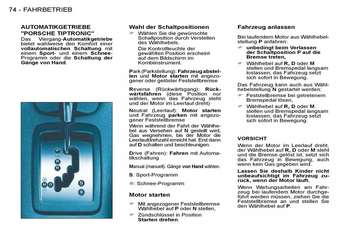 Peugeot 206 Handbuch / page 78