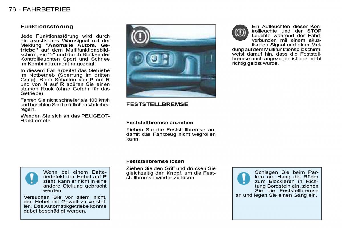 Peugeot 206 Handbuch / page 80