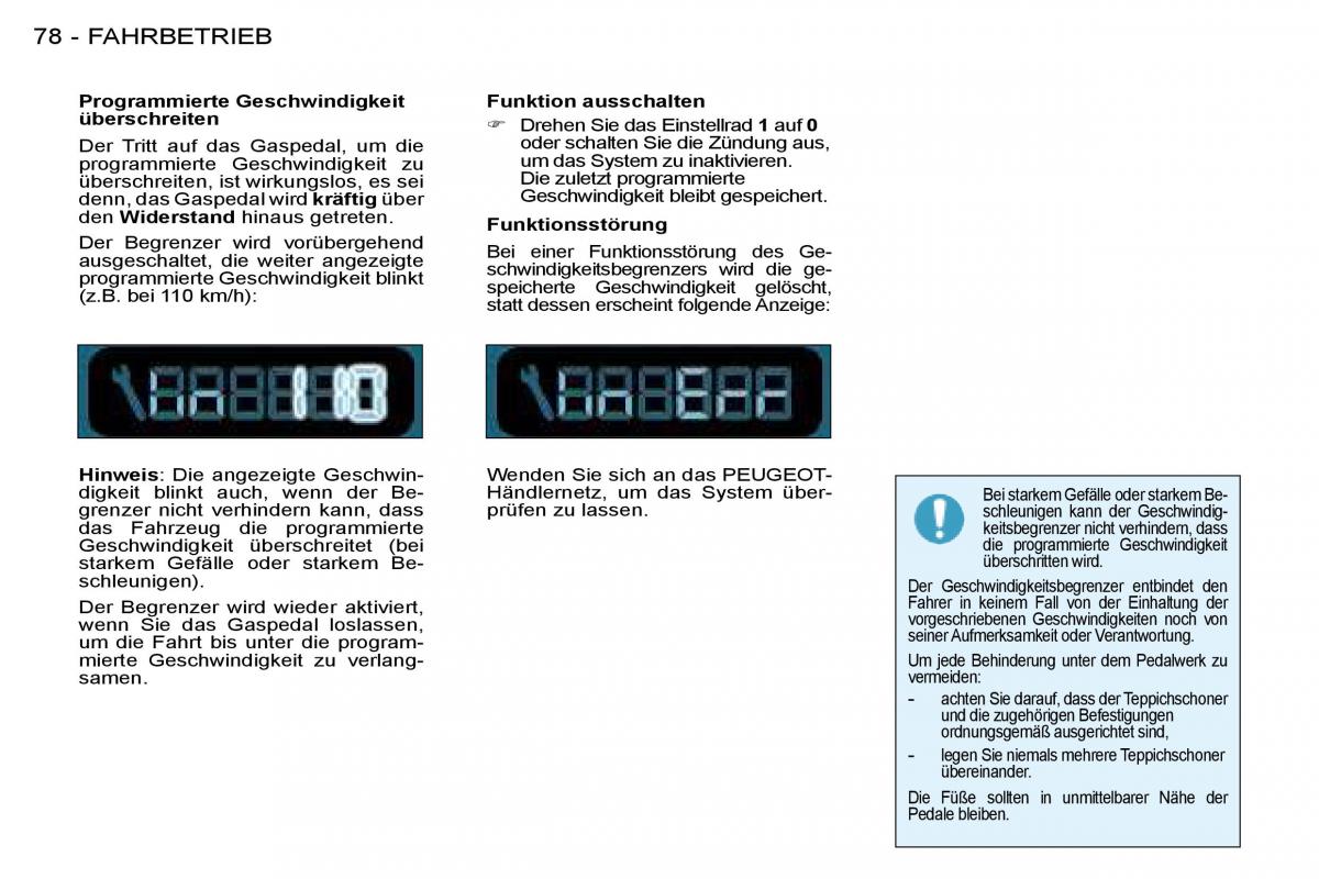 Peugeot 206 Handbuch / page 83