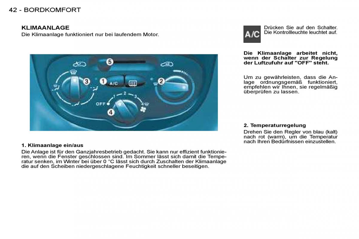 Peugeot 206 Handbuch / page 41