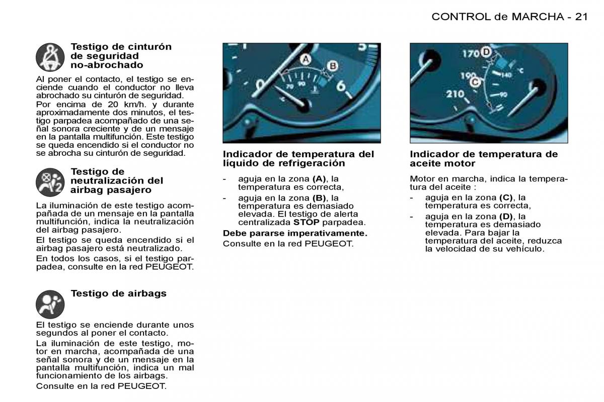 Peugeot 206 manual del propietario / page 18