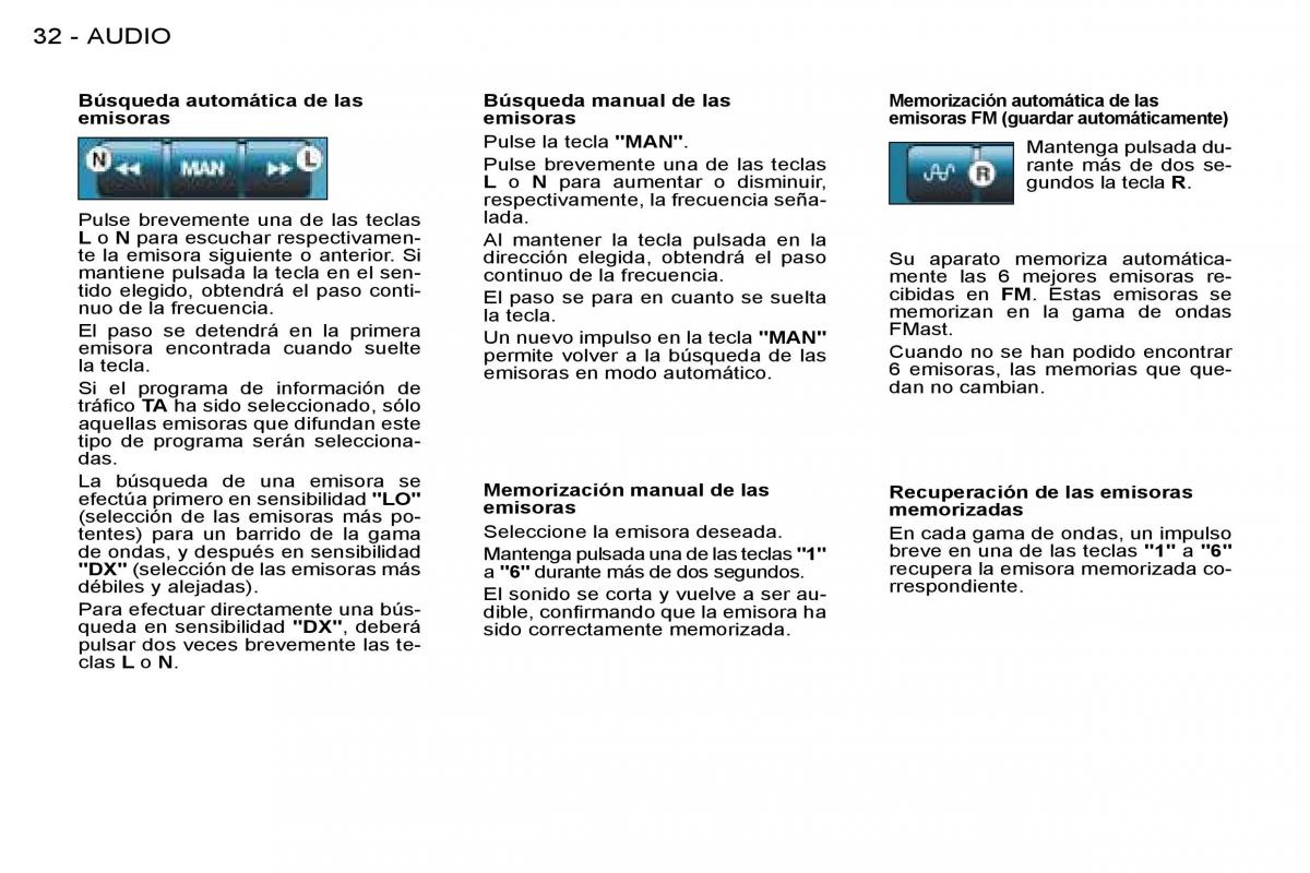 Peugeot 206 manual del propietario / page 31