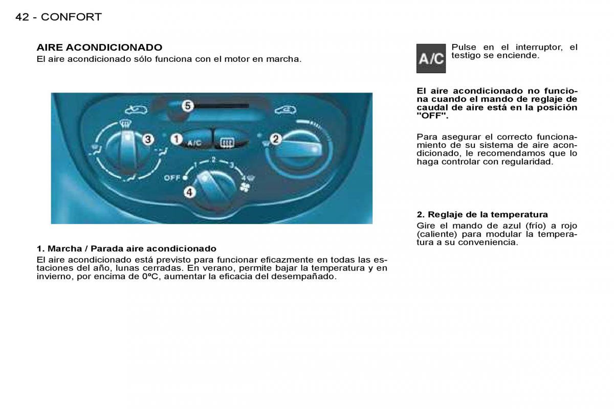 Peugeot 206 manual del propietario / page 41