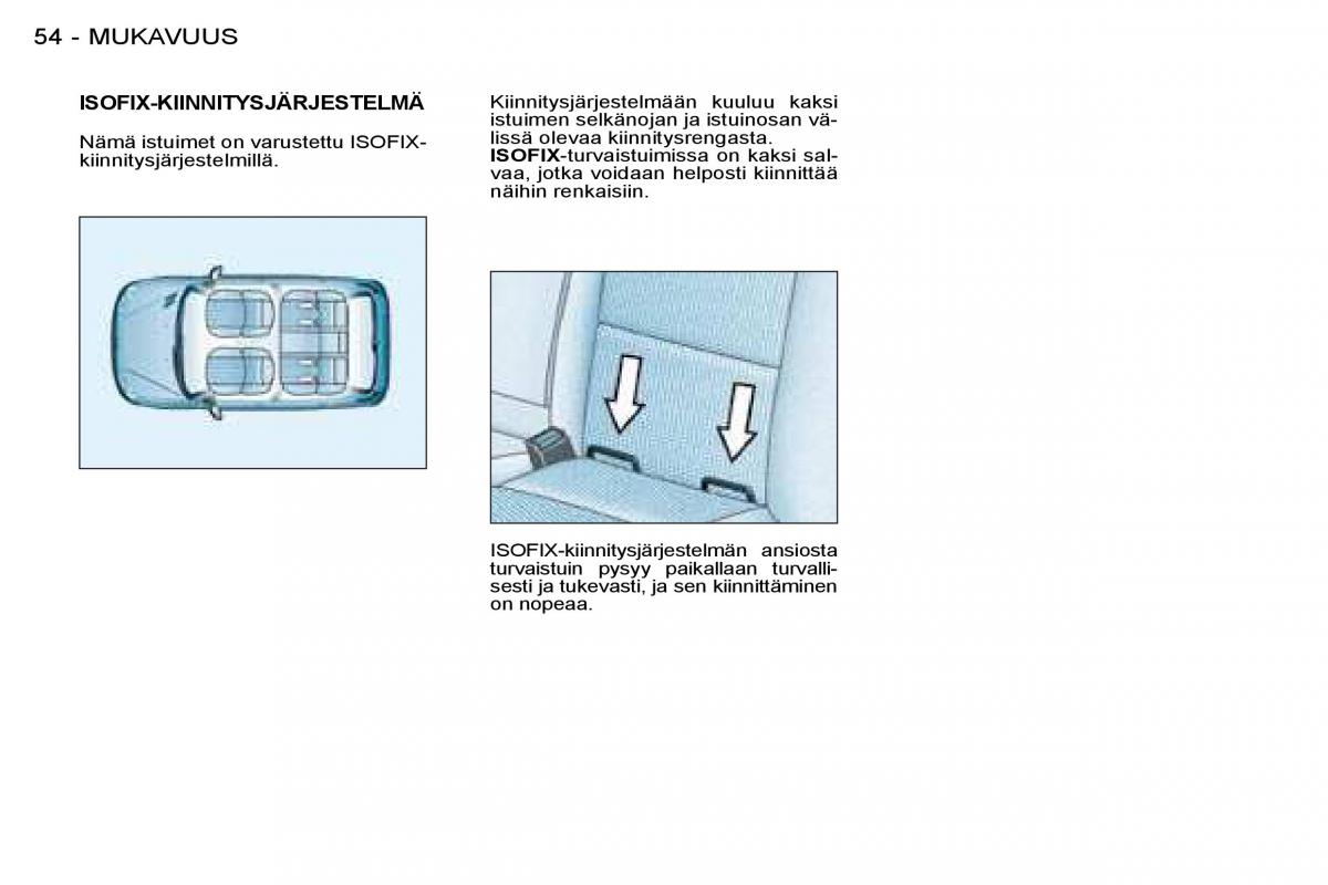 Peugeot 206 omistajan kasikirja / page 57