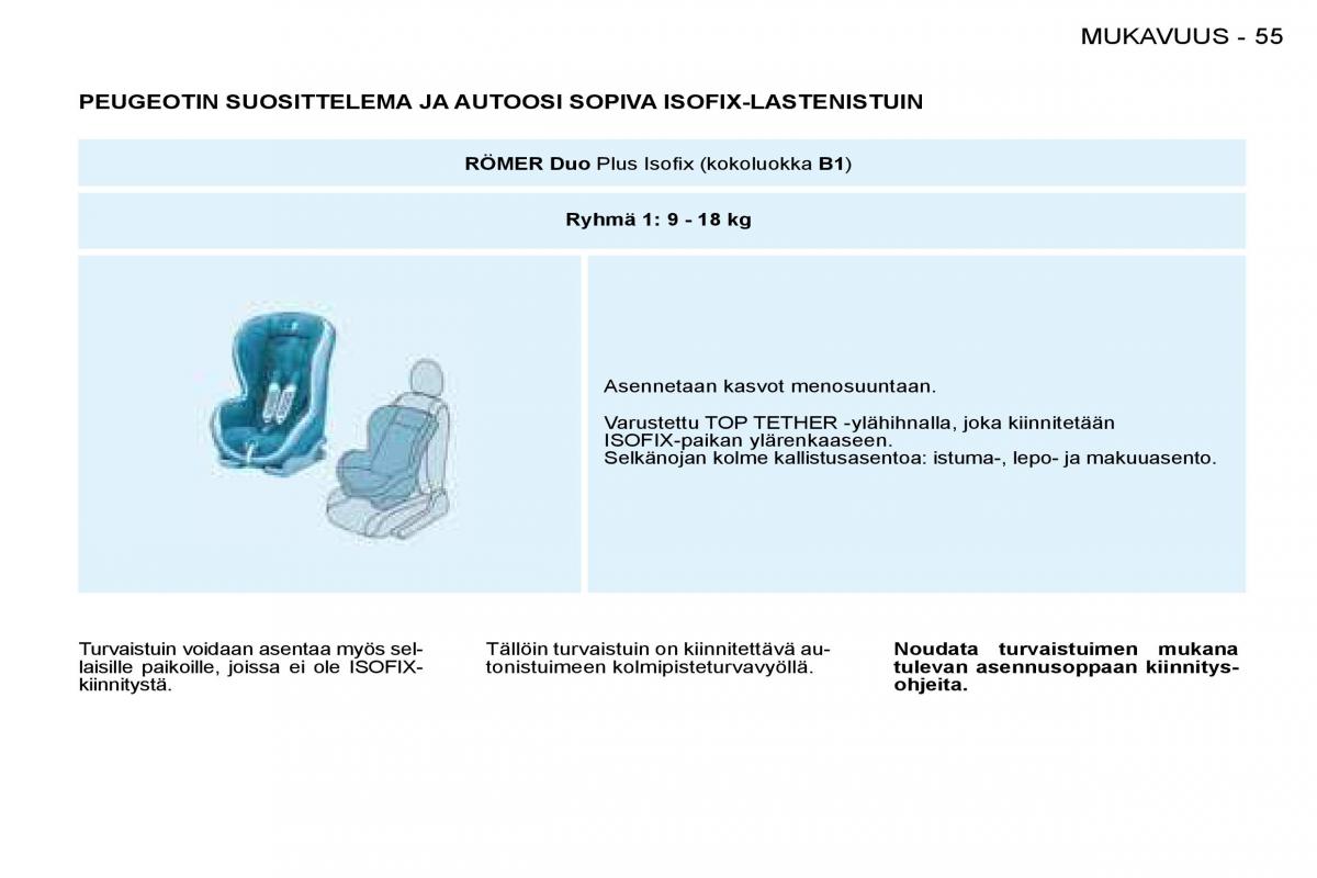 Peugeot 206 omistajan kasikirja / page 58