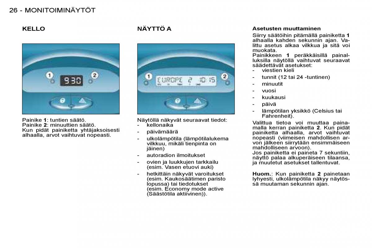 Peugeot 206 omistajan kasikirja / page 24