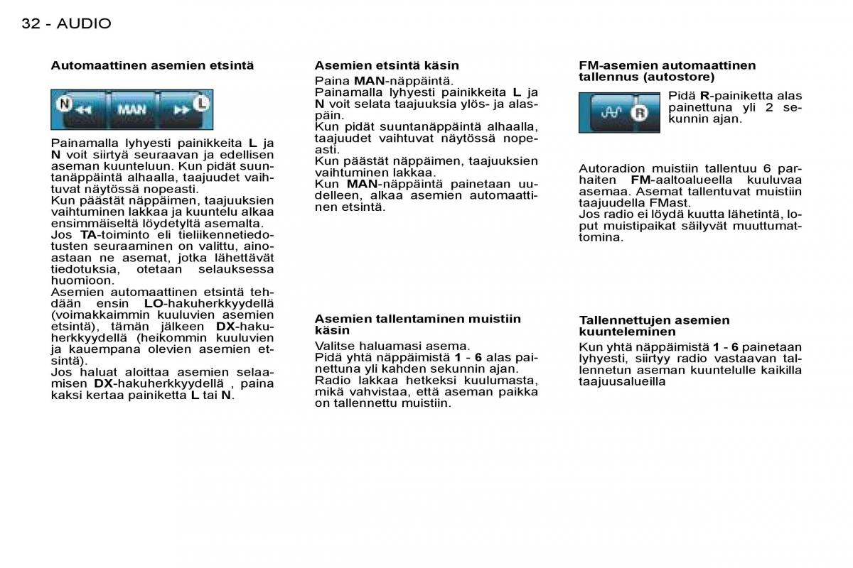 Peugeot 206 omistajan kasikirja / page 31