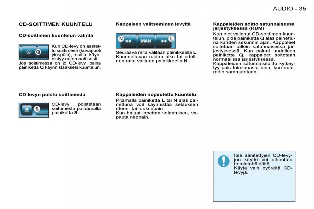 Peugeot 206 omistajan kasikirja / page 34