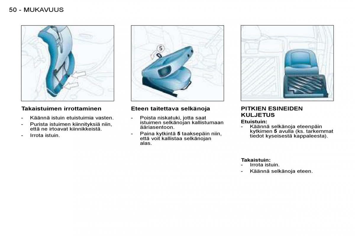 Peugeot 206 omistajan kasikirja / page 50