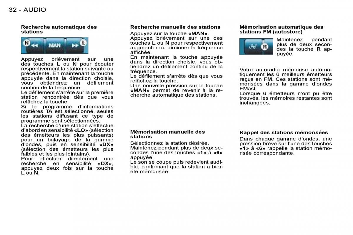 Peugeot 206 manuel du proprietaire / page 31