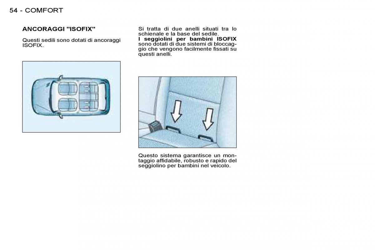 Peugeot 206 manuale del proprietario / page 57