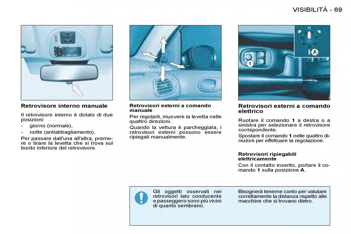 Peugeot 206 manuale del proprietario / page 71