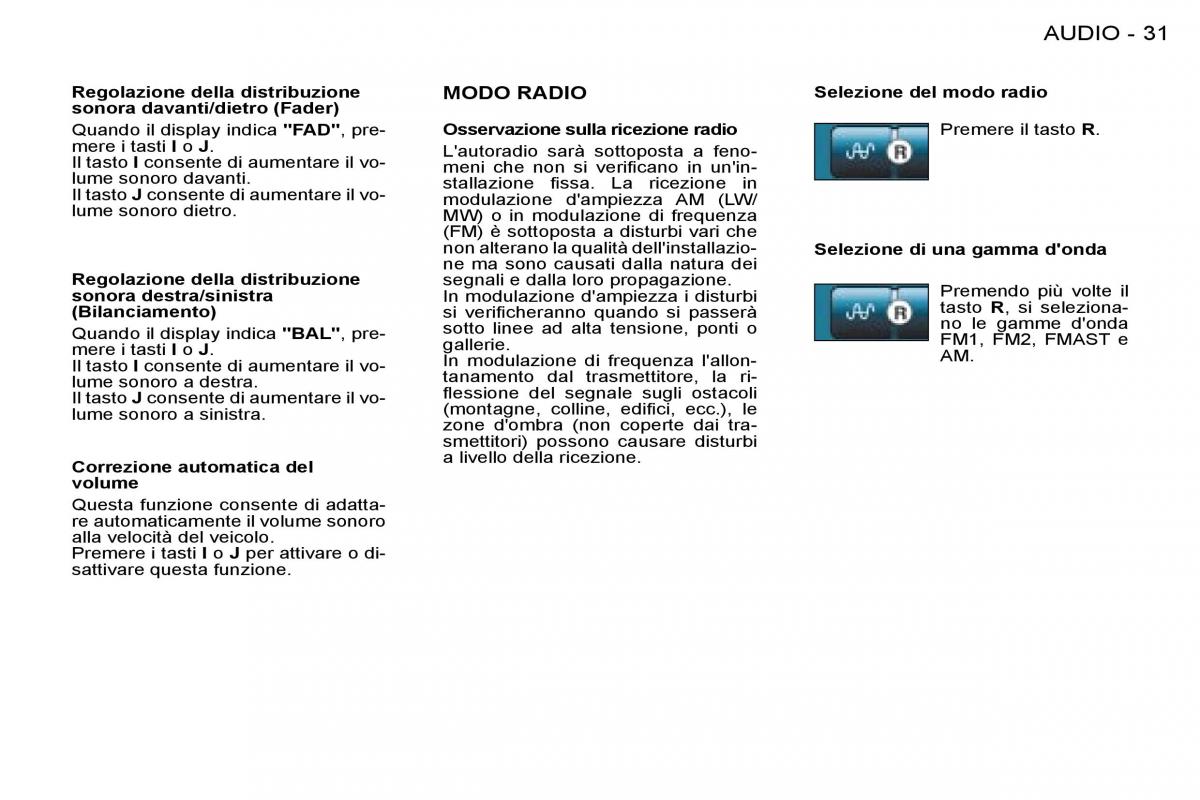 Peugeot 206 manuale del proprietario / page 29