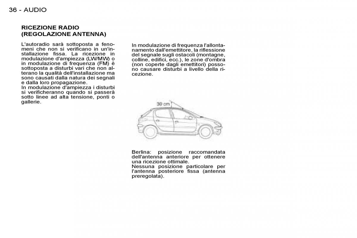 Peugeot 206 manuale del proprietario / page 35