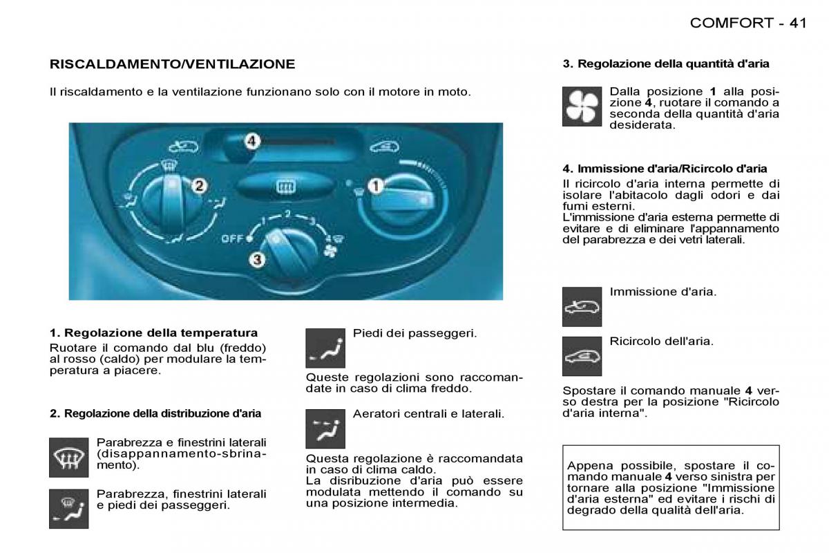 Peugeot 206 manuale del proprietario / page 40