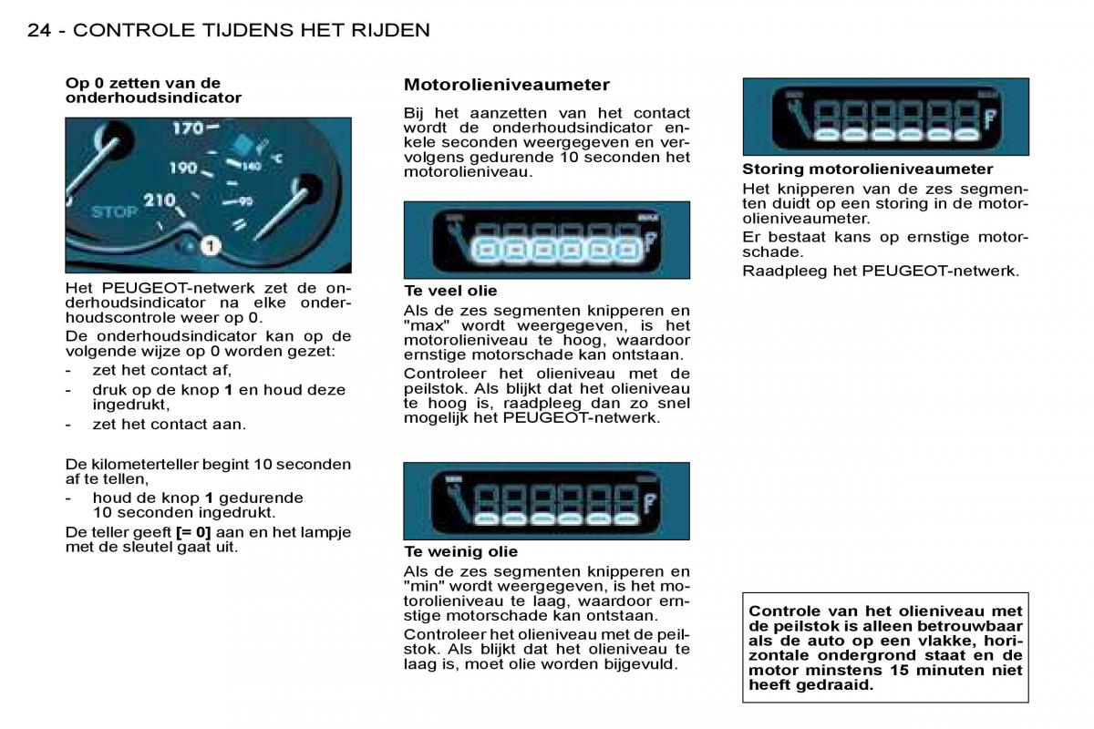 Peugeot 206 handleiding / page 22