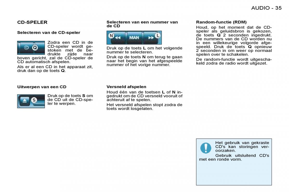 Peugeot 206 handleiding / page 34