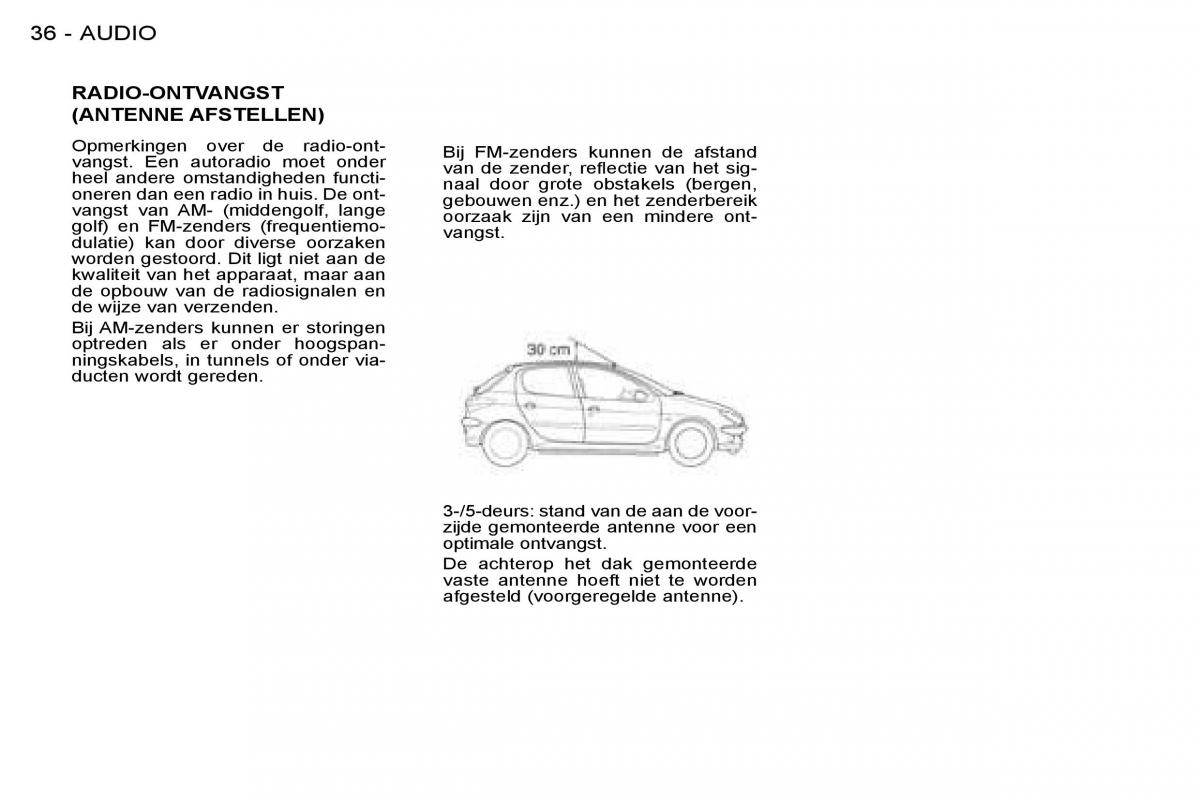 Peugeot 206 handleiding / page 35