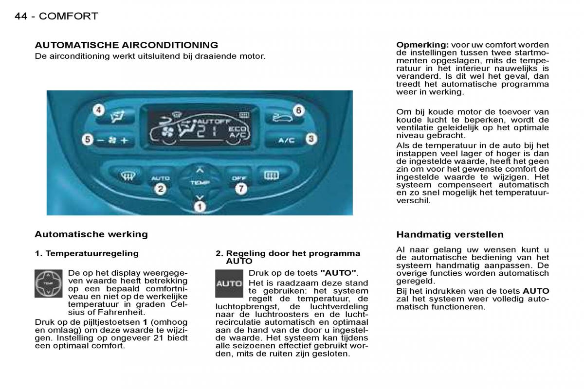 Peugeot 206 handleiding / page 43