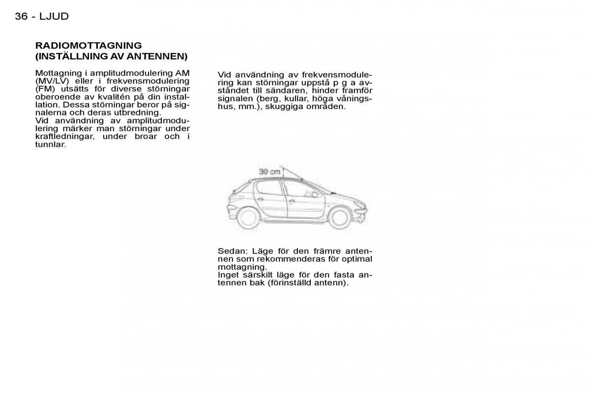 Peugeot 206 instruktionsbok / page 35