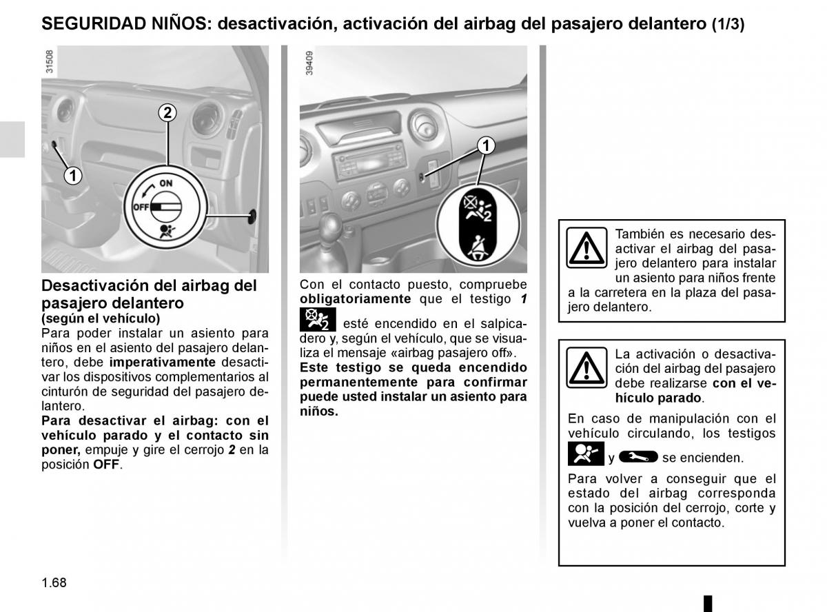 Renault Master III 3 manual del propietario / page 74