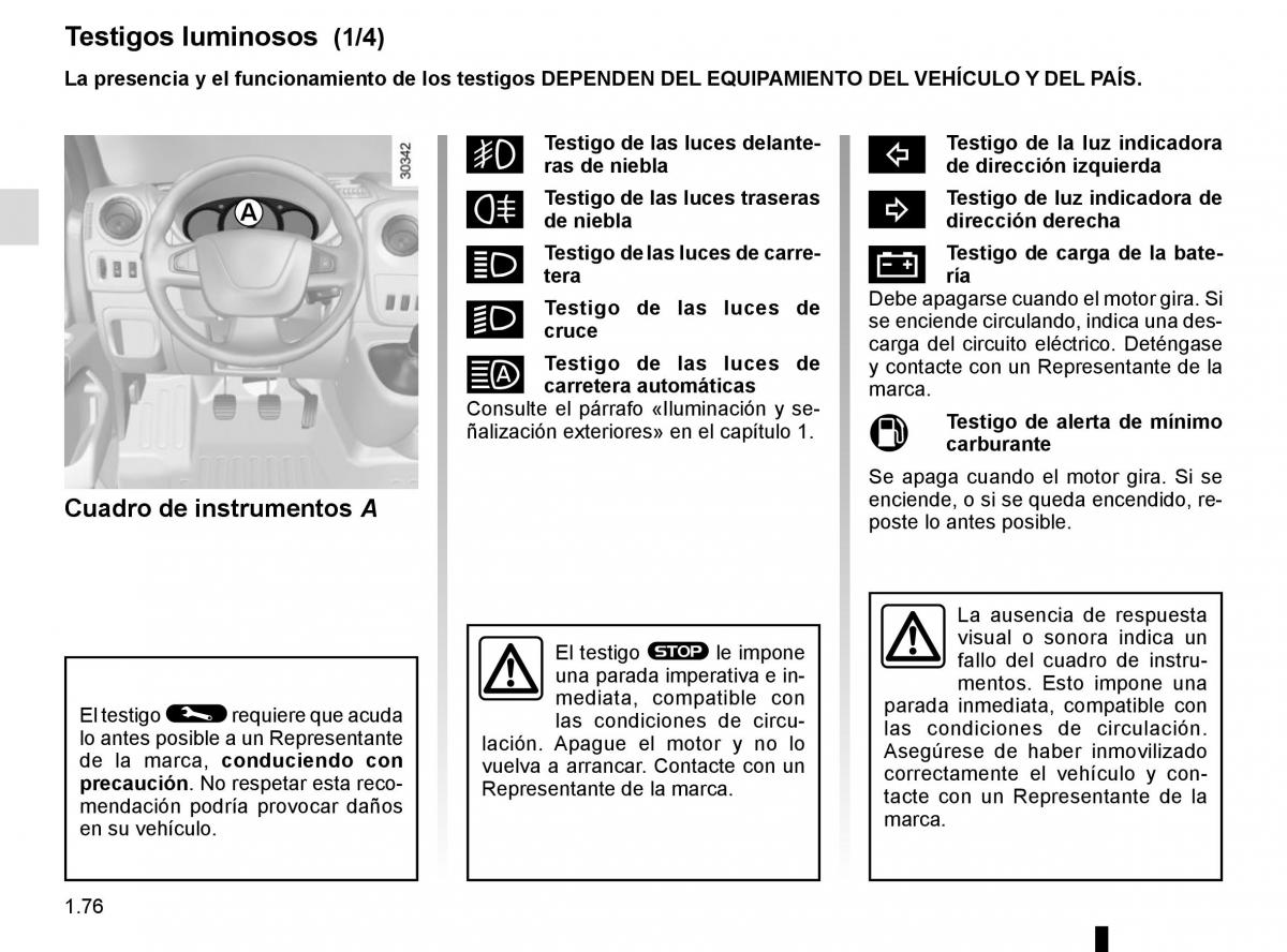 Renault Master III 3 manual del propietario / page 82