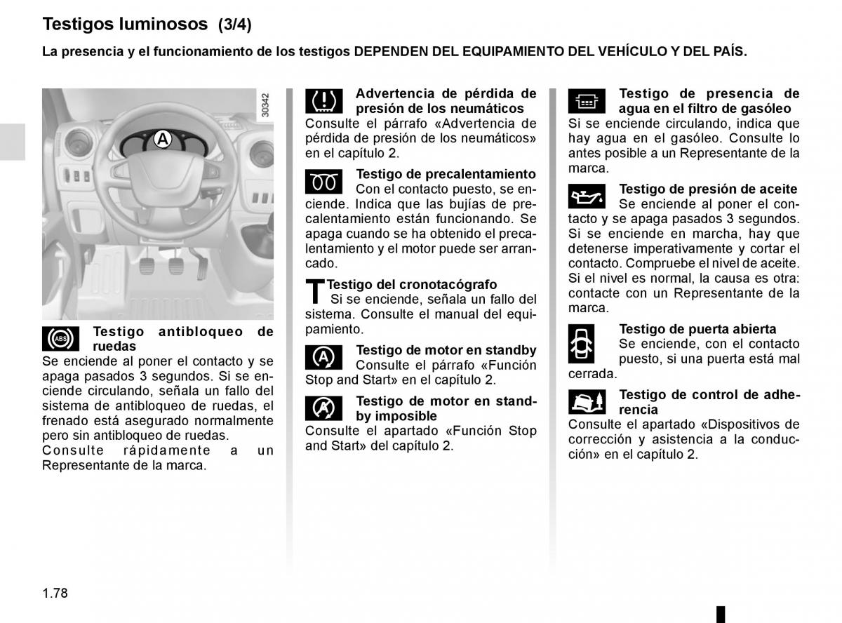 Renault Master III 3 manual del propietario / page 84