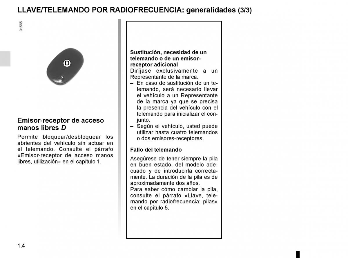 Renault Master III 3 manual del propietario / page 10